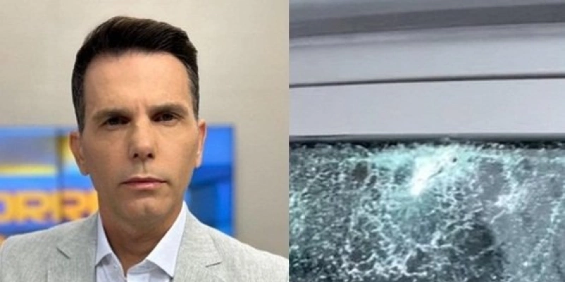 Apresentador de TV tem carro atingido por tiro em tentativa de assalto em João Pessoa - Reprodução