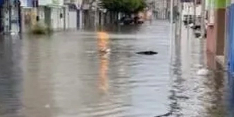 CHUVAS CAUSA ALAGAMENTOS EM VÁRIOS BAIRROS DO MUNICÍPIOS DE PATOS